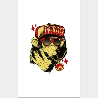 Graffiti 6 ( Cool Monkey ) Posters and Art